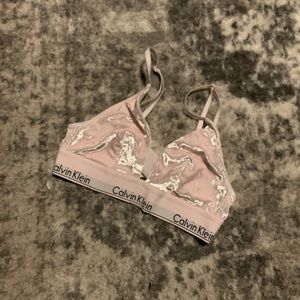 Calvin Klein Crushed Velvet Bralette